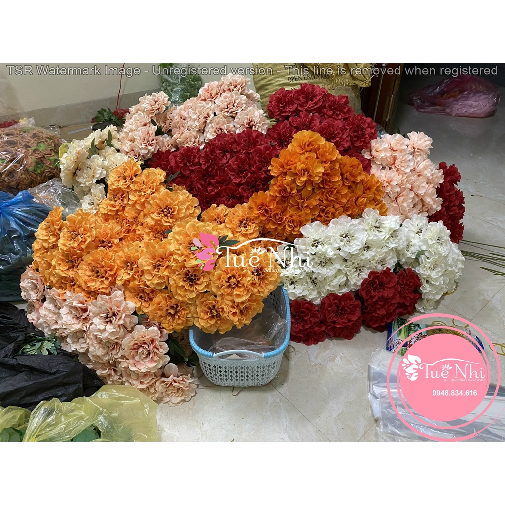 Combo 10 Đầu Bông Hoa Mẫu Đơn Pháp , Phong Cách Châu Âu - HOA GIẢ, HOA LỤA.