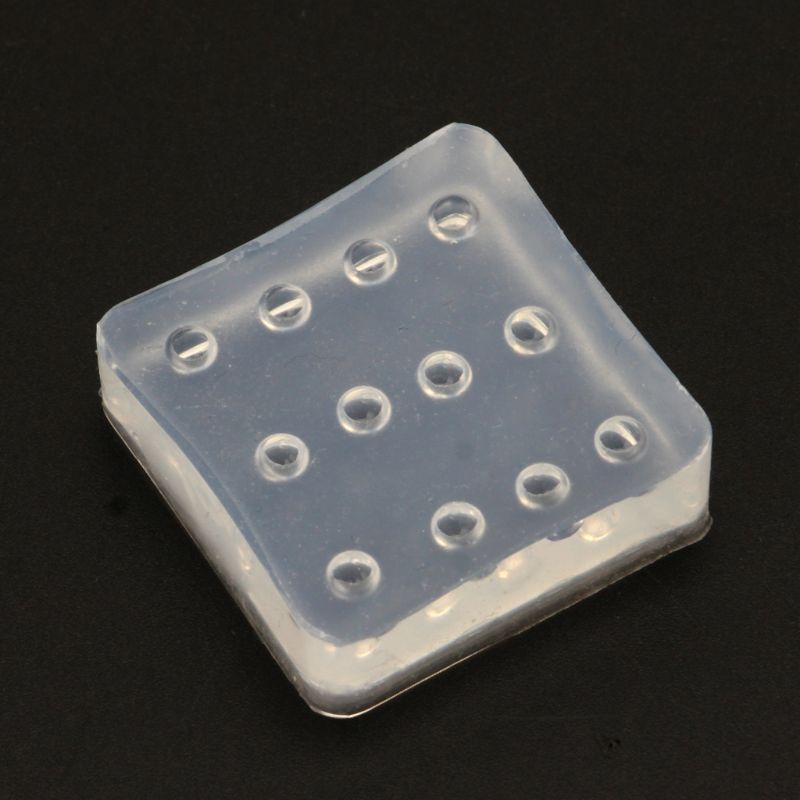 Khuôn silicon tròn 4mm trong suốt làm trang sức