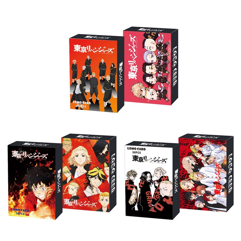 Set 30 Nhân Vật Trong Phim Hoạt Hình Tokyo Revengers-Jujutsu Kaisen-MyBộ Thẻ Bài Cho Người Hâm Mộ