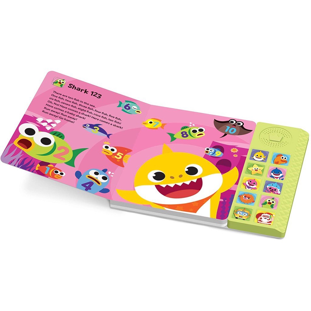 Đồ chơi sách nhạc Soundbook Pinkfong hàng chính hãng-Baby Shark phát triển các giác quan cho bé