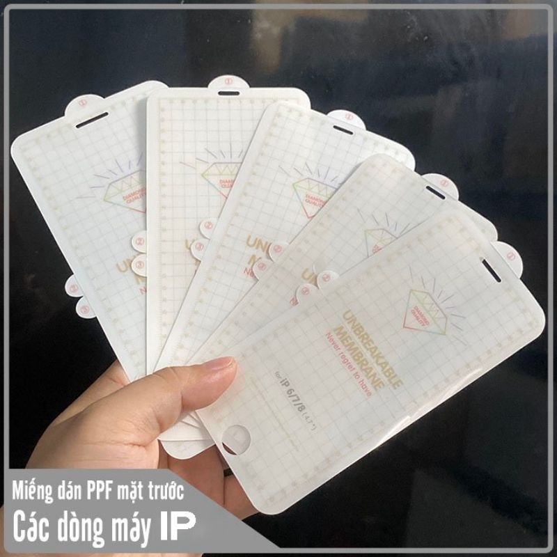 Dán Dẻo PPF Mặt Trước Trong Suốt Dành Cho Iphone 12Mini/12/12Pro/12ProMax - Chống Trầy - Loại Tốt
