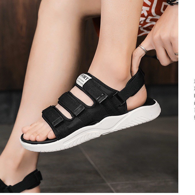 Giầy Sandal Nam Đế Lượn Sport - xăng đan quai hậu nam học sinh Mẫu Mới 2021