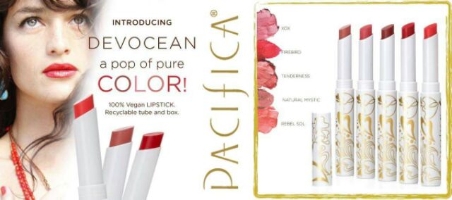 [Auth] [Chuẩn USA] Son thiên nhiên Pacifica creamy color Devocean natural lipstick
