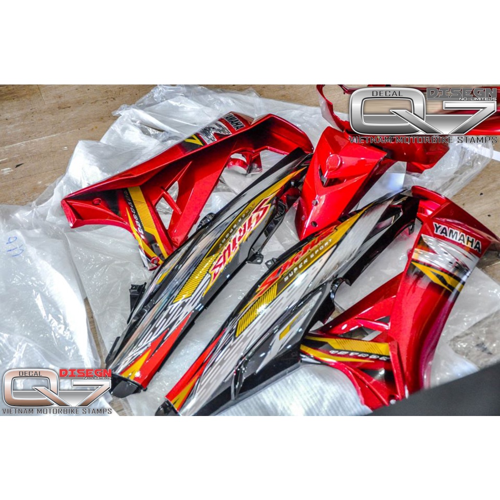 Tem Rời Sirius 110 đỏ đen