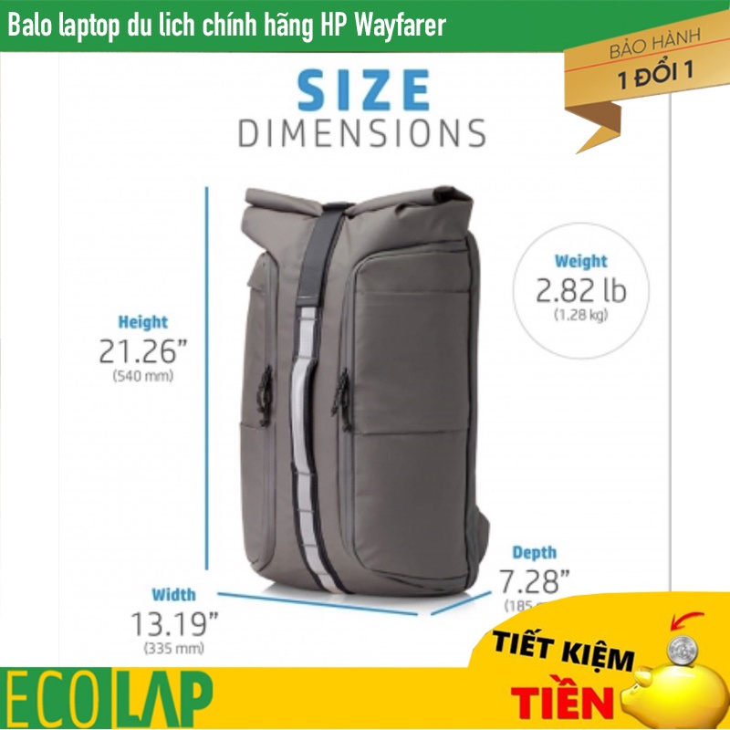 Balo Laptop cao cấp, balo công tác, balo du lịch chống nước chính hãng HP Wayfarer, Rolltop,Odyssey, Omen, Value