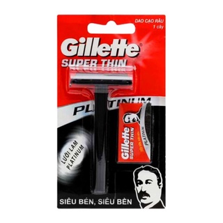 Dao cạo dâu gillette super thin + tặng kèm lưỡi dao lam