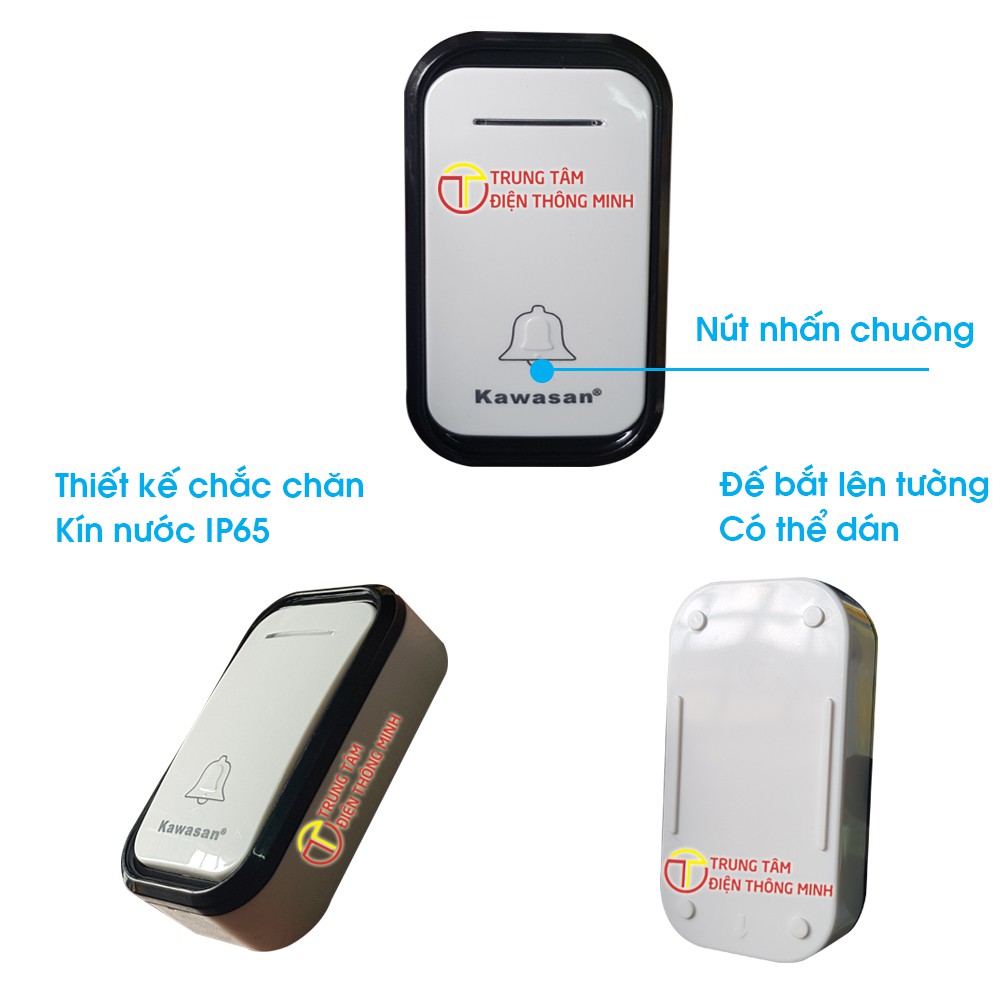 Chuông cửa không dây chất lượng tốt, kết nối ổn định KW-DB658