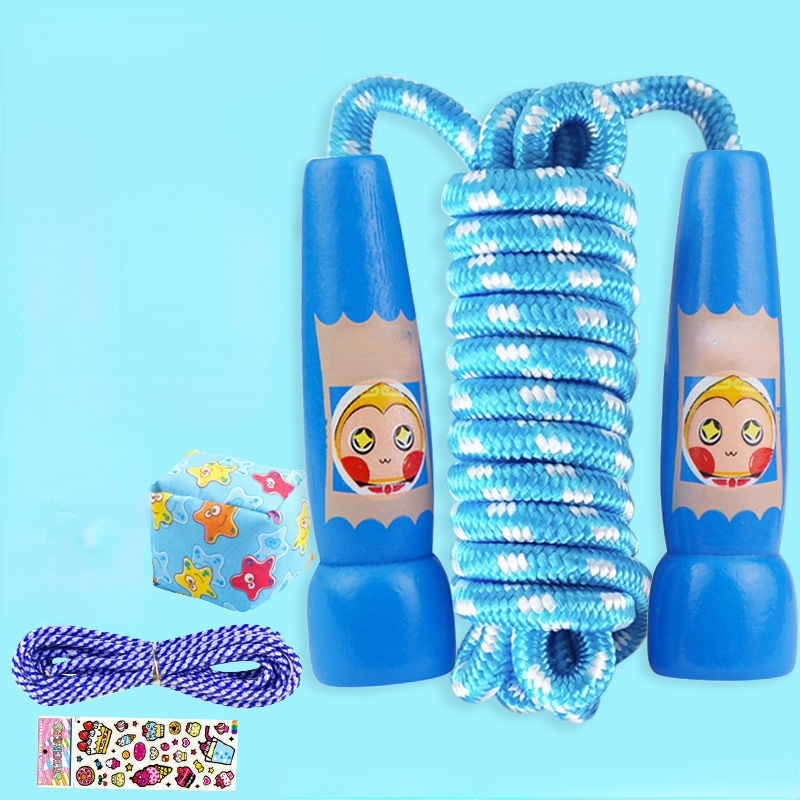 Dây Nhảy 2.5m Bằng Gỗ Có Thể Điều Chỉnh Tiện Lợi Dành Cho Bé