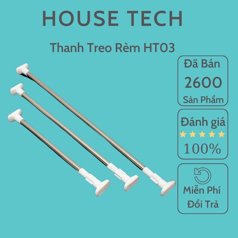 Thanh Treo Rèm Không Cần Khoan Tường Ht03