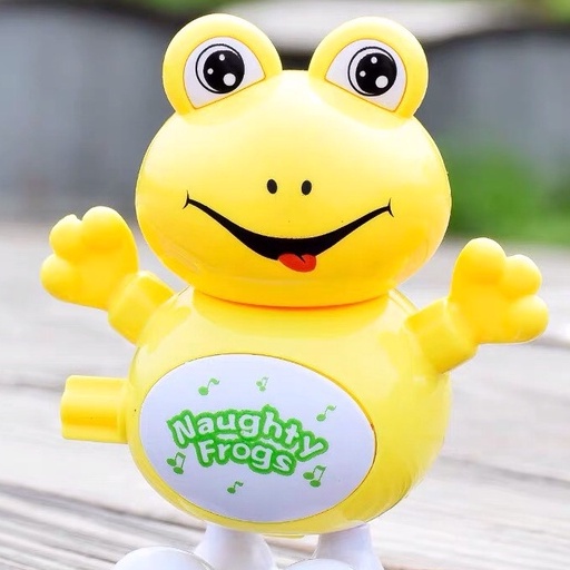 Đồ Chơi Cho Bé💗FREESHIP💗 Đồ Chơi Trẻ Em Ếch Con Chạy Cót Nhún Nhảy , Đầu Có Thể Xoay 360 Độ, Kích Thích Vận Động Cho Bé