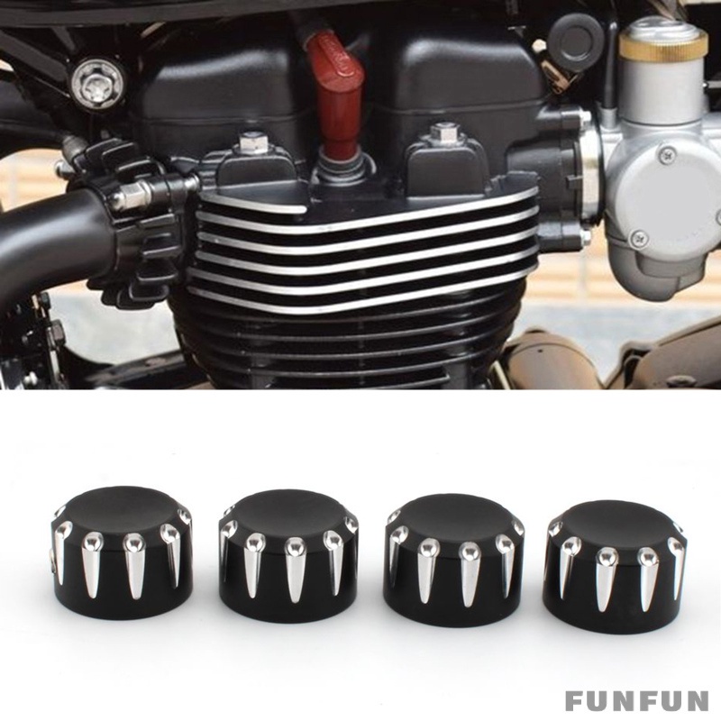 Set 4 nắp đậy bu lông đai ốc cho Triumph Bonneville T120 Thruxton R / Street Cup