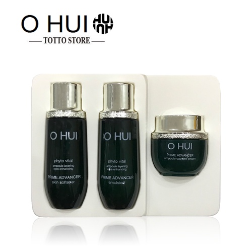 Bộ Dưỡng Da Chống Lão Hóa Ohui xanh 3 sản phẩm 47ml - Ohui Prime Advancer Miniat