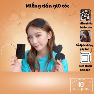 Miếng dán giữ tóc mái - miếng dán giữ giữ tóc con hỗ trợ trang điểm đen không lộ phụ kện tóc