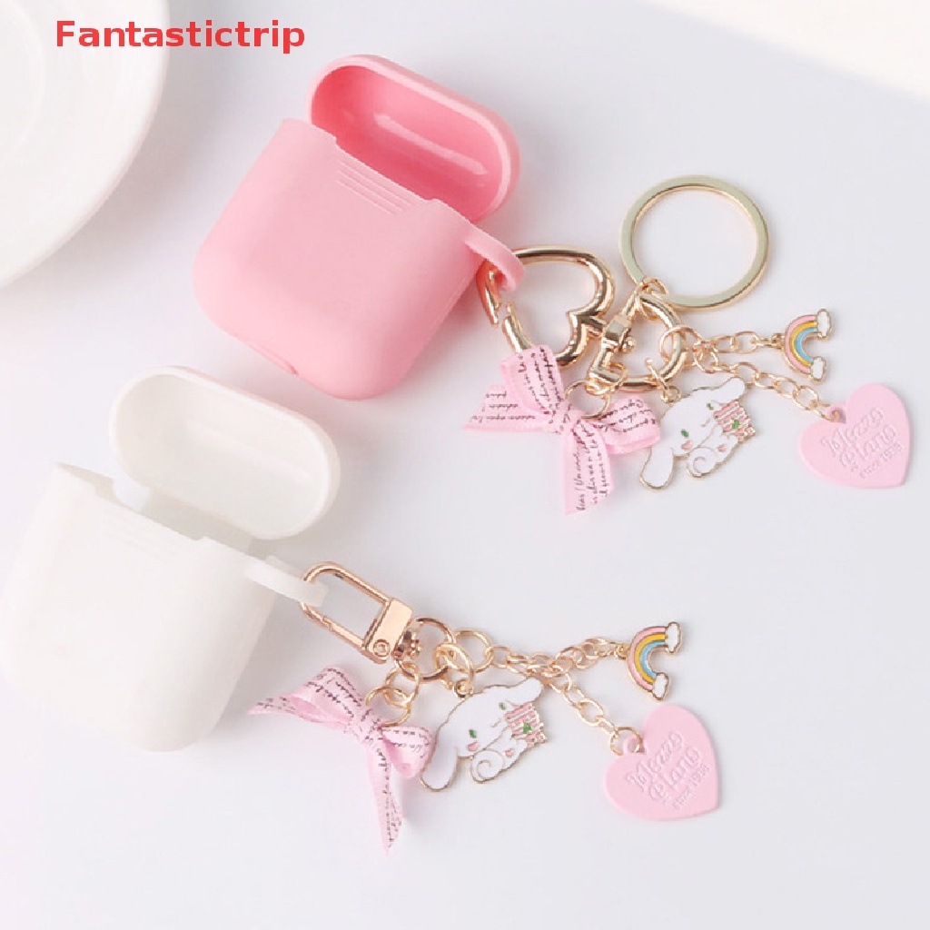 [Fantastictrip] Móc Khóa Xe Hơi / Túi Xách / Móc Khóa Hình Mưa Màu Hồng Dễ Thương Mới