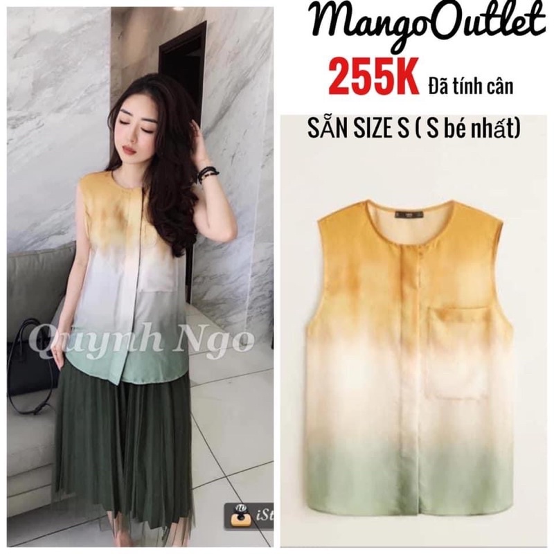 Sơ mi lụa Mango size Xs