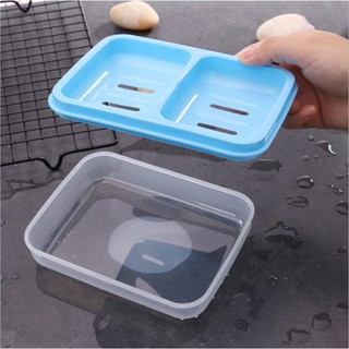 Khay đựng xà bông cục 2 ngăn