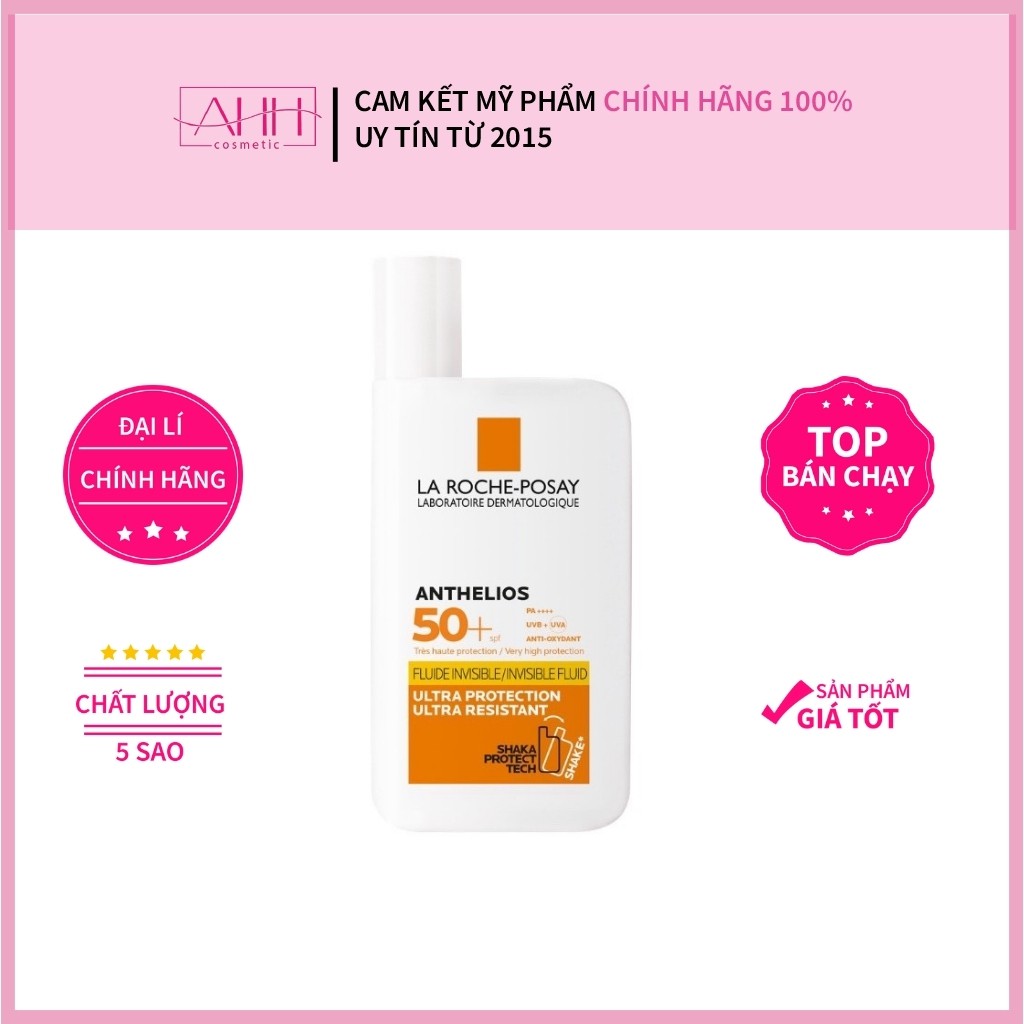 Kem chống nắng La Roche-Posay [ HÀNG CHÍNH HÃNG] Anthelios Fluide SPF 50+ AHH Cosmetic | BigBuy360 - bigbuy360.vn