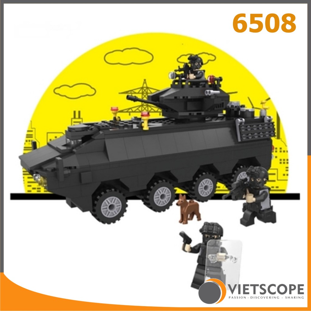 Lắp ráp Lego xe tăng đặc nhiệm SWAT - 6508