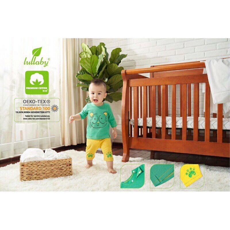 [Xả hàng] Bộ quần áo tay lỡ bé trai/bé gái Lullaby NH77B (Sz 9m-4y)