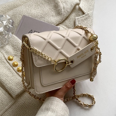 Túi đeo chéo nữ đẹp túi đeo vai nữ đi chơi họa tiết kim cương dây xích sang trọng QH0013