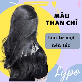 Thuốc nhuộm tóc màu than chì không cần tẩy| lypohair hair