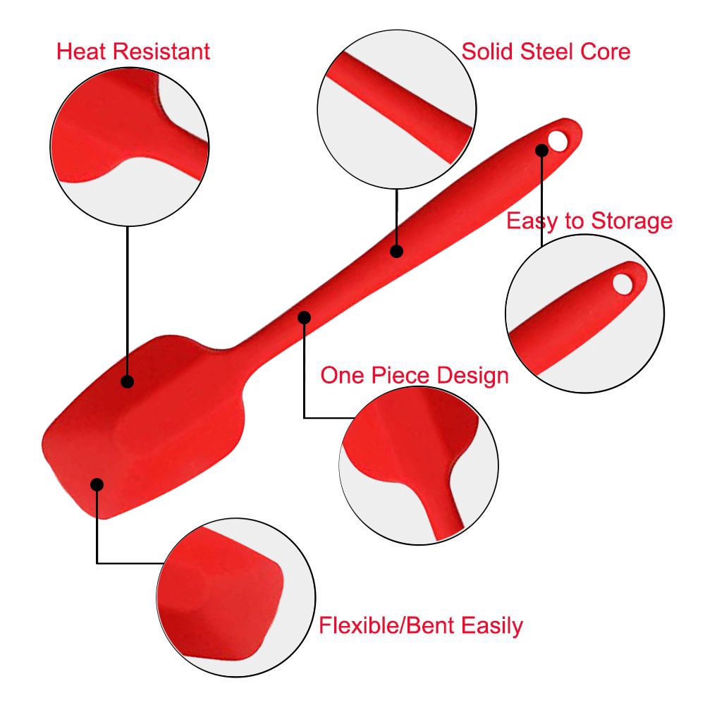 Thìa silicone chống dính thực phẩm chất lượng cao Walfos