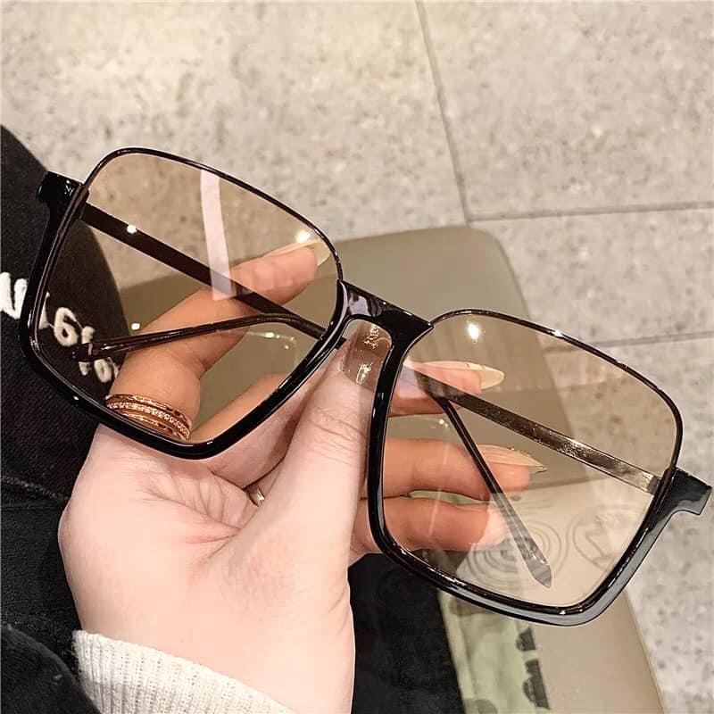 Kính râm nữ cao cấp gọng lớn màu nâu vàng thời trang,mắt kính mát nữ chống tia cực tím phong cách Hàn Quốc sành điệu 220