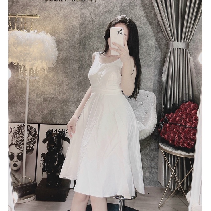 Đầm Hở Lưng Mút ngực Dáng Dài