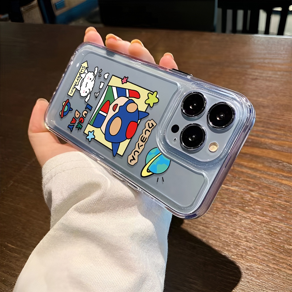 Ốp Điện Thoại Trong Suốt Hình Siêu Nhân Vui Nhộn Cho iphone 14ProMax 14Plus 13 11 12 7Plus X XR XS Max