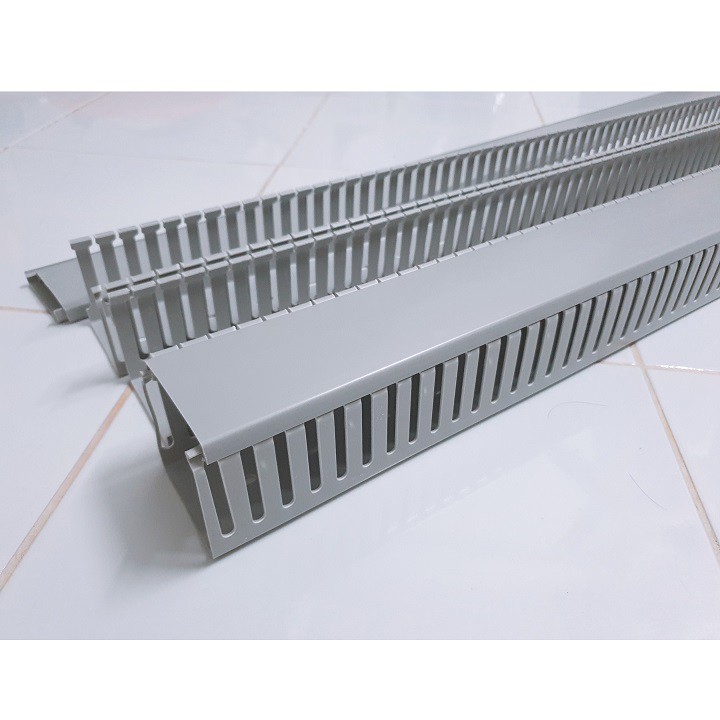 Máng nhựa đi dây / máng nhựa lắp tủ điện 25x25 - 25x45 - 33x33 - 33x45 - 45x45 - 45x65 - 65x65 dài 85cm