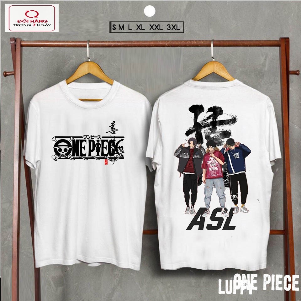 BST Áo Thun One Piece LUFFY | ZORO | ACE | SABO | ACE | Law Siêu Độc | Áo One Piece ASL Đẹp