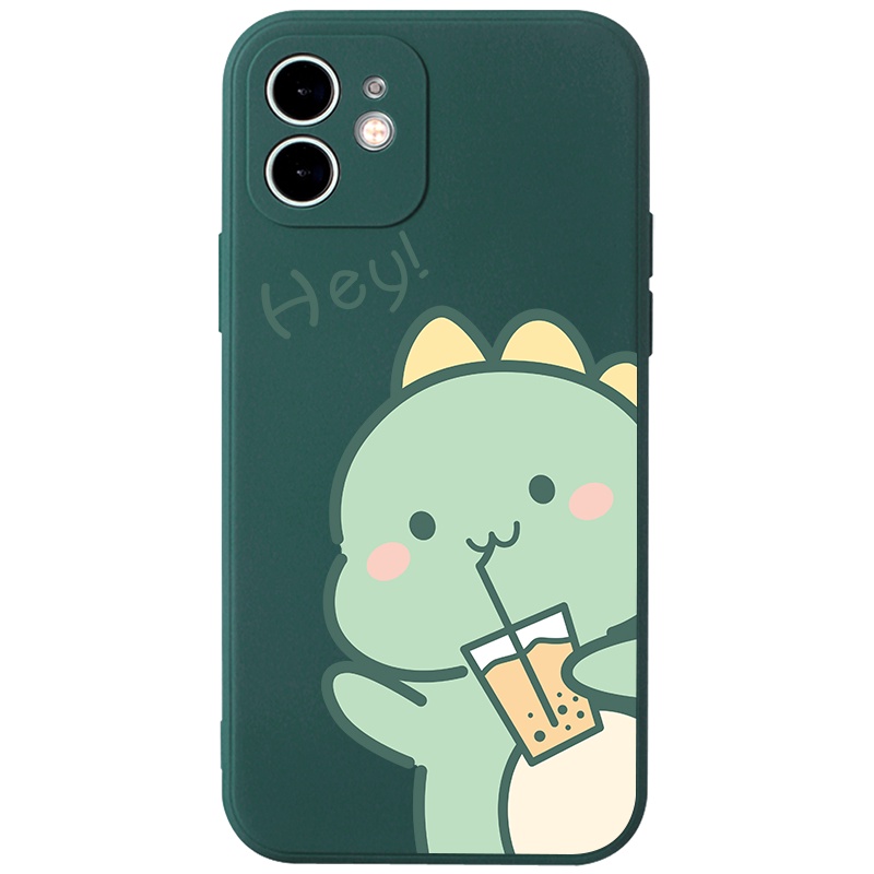 Ốp lưng JURSUE hoạt hình cặp đôi dễ thương đẹp cho iPhone 13 12 11 Pro Max SE 2020 X XR XS ip 8 7 6 6S Plus kute Y245