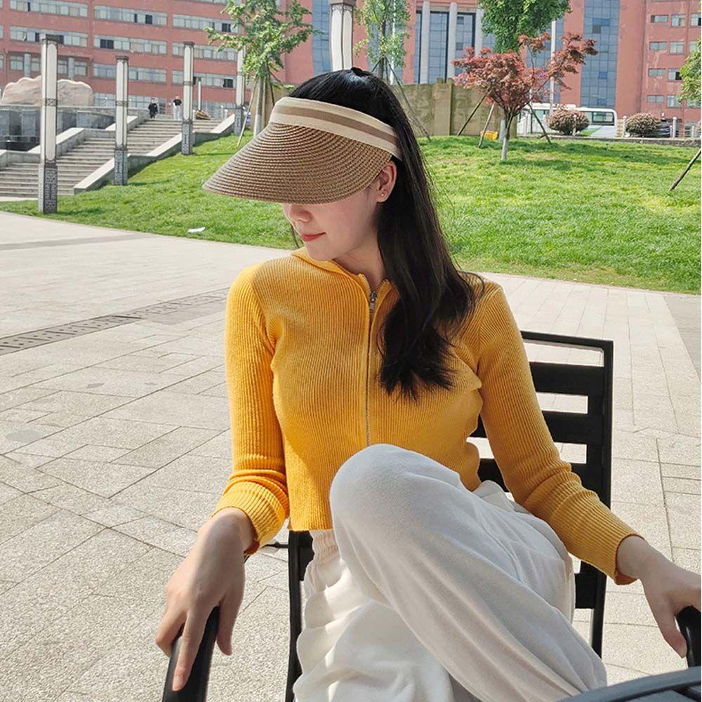 TAYLOR1 Nón Tai Bèo Đan Lát Che Nắng Thời Trang Đi Biển Mùa Hè Cho Nữ