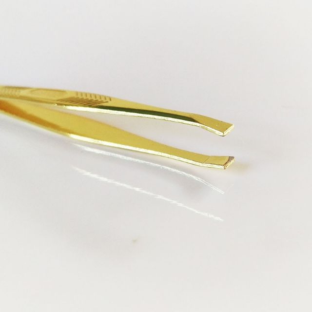 Nhíp đẹp màu vàng, nhíp nhổ râu