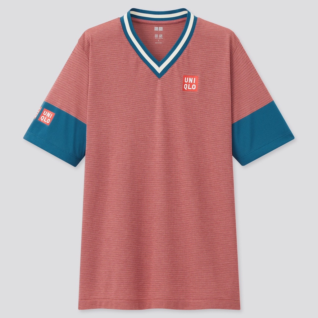 [Auth Uniqlo] Áo thể thao Tennis Uniqlo Kei Nishikori - Giải Mỹ 2021