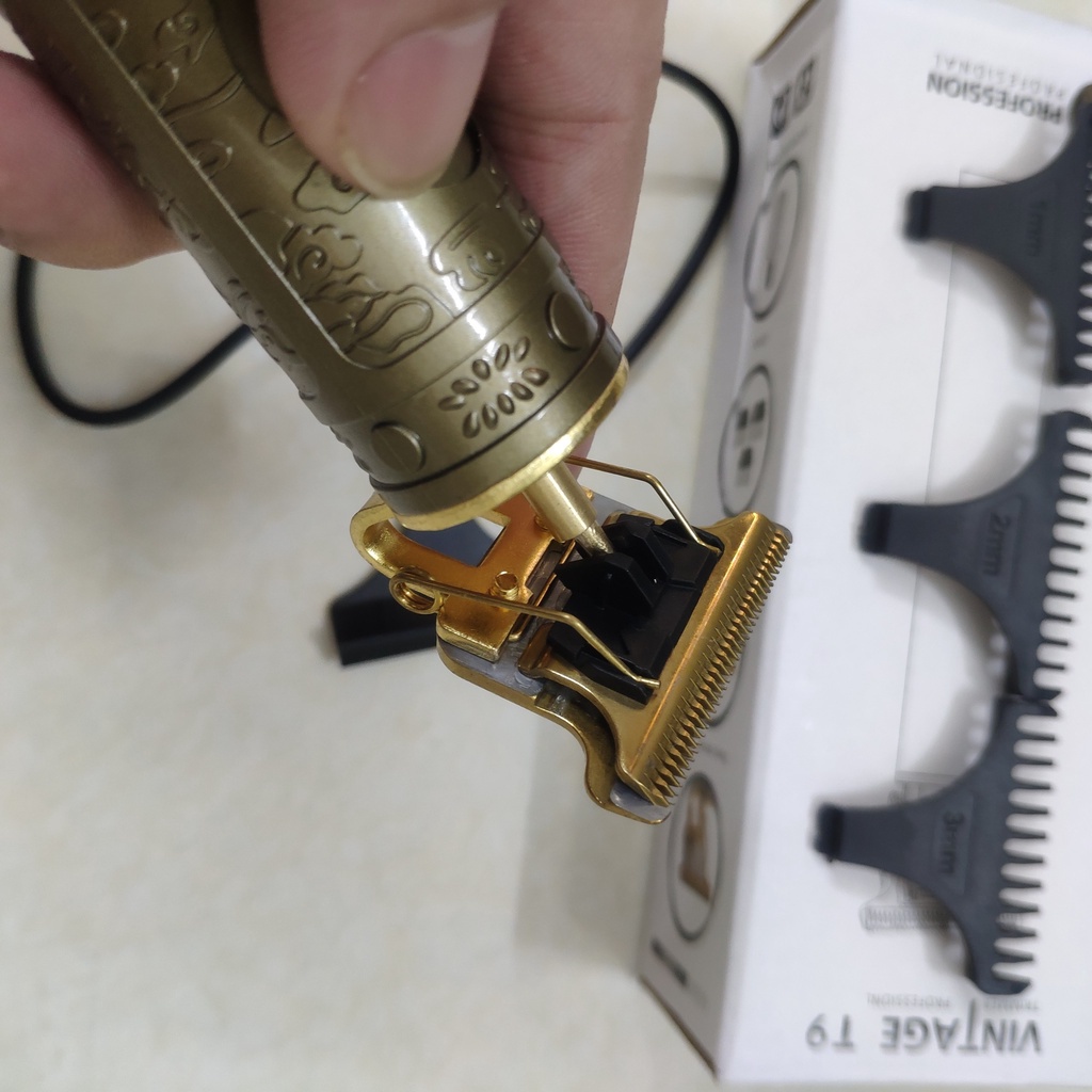 Tông Đơ Cắt Tóc - Tông đơ Không Dây T9 - chăm sóc tóc - chạy bằng điện LCD 0mm T9 USB - Sử Dụng sau một lần sạc -Nhỏ Gọn