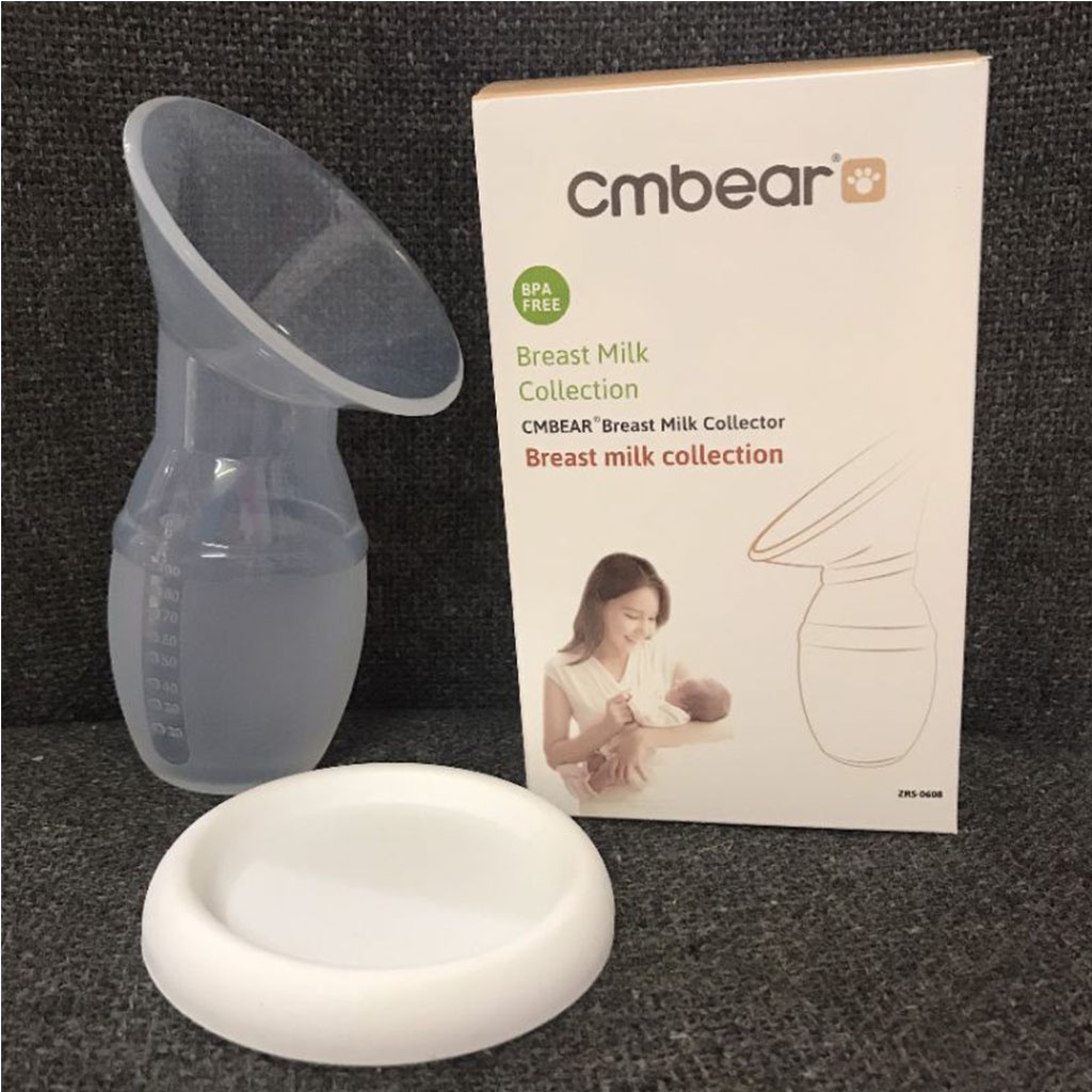 Cốc Hứng Sữa Silicon Cmbear Cao Cấp An Toàn Và Tiện Lợi