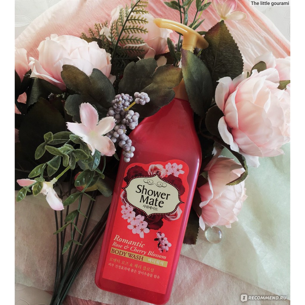 Sữa Tắm Tinh Chất Hoa Đào và Hồng Tươi Shower mate Rose &amp; Cherry Blossom 550g