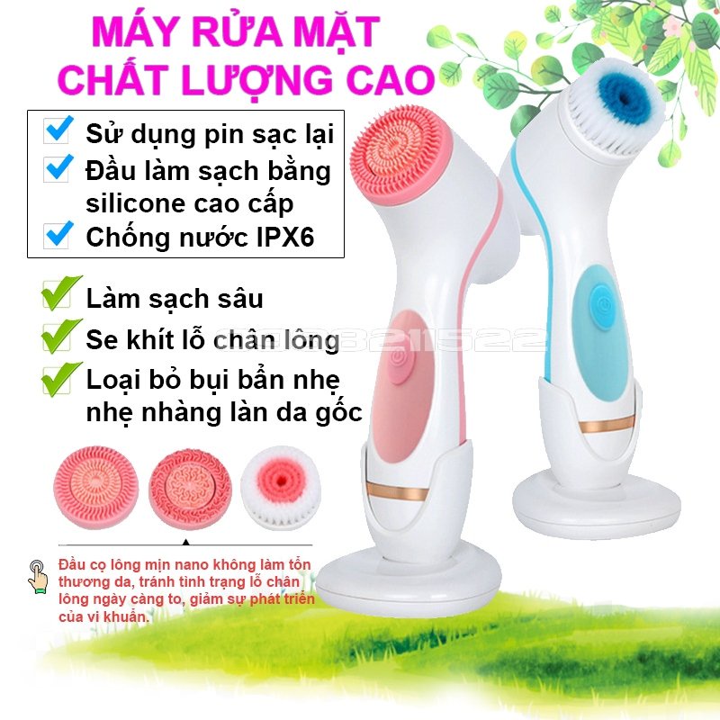 MÁY RỬA MẶT CNAIER AE 868 SPIN FACIAL BRUSH (phiên bản sạc bằng điện) BẢO HÀNH 1 ĐỔI 1