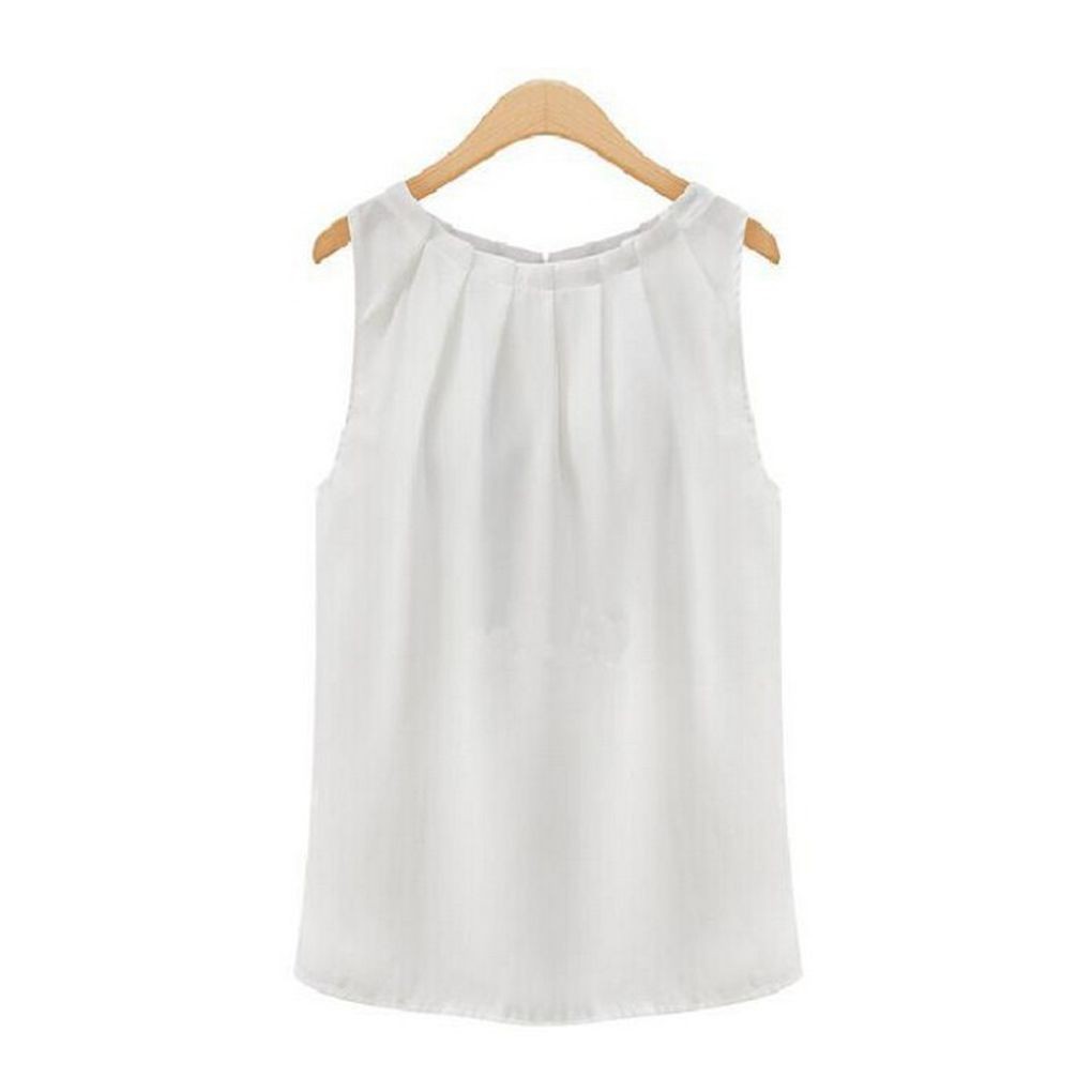 FREESHIP ĐƠN 99K_ Áo sơ mi Tops Chiffon không tay mùa hè size S-XL