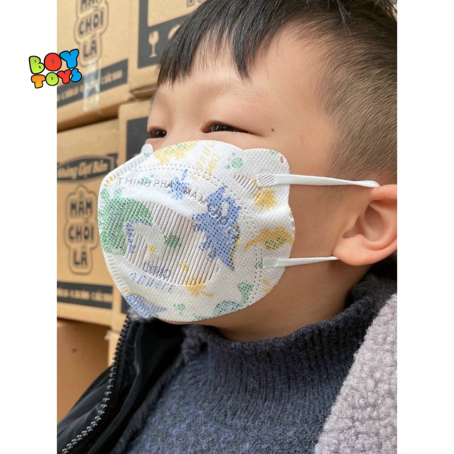 Khẩu trang trẻ em kiểu dáng Hàn Quốc kháng khuẩn và chống bụi mịn