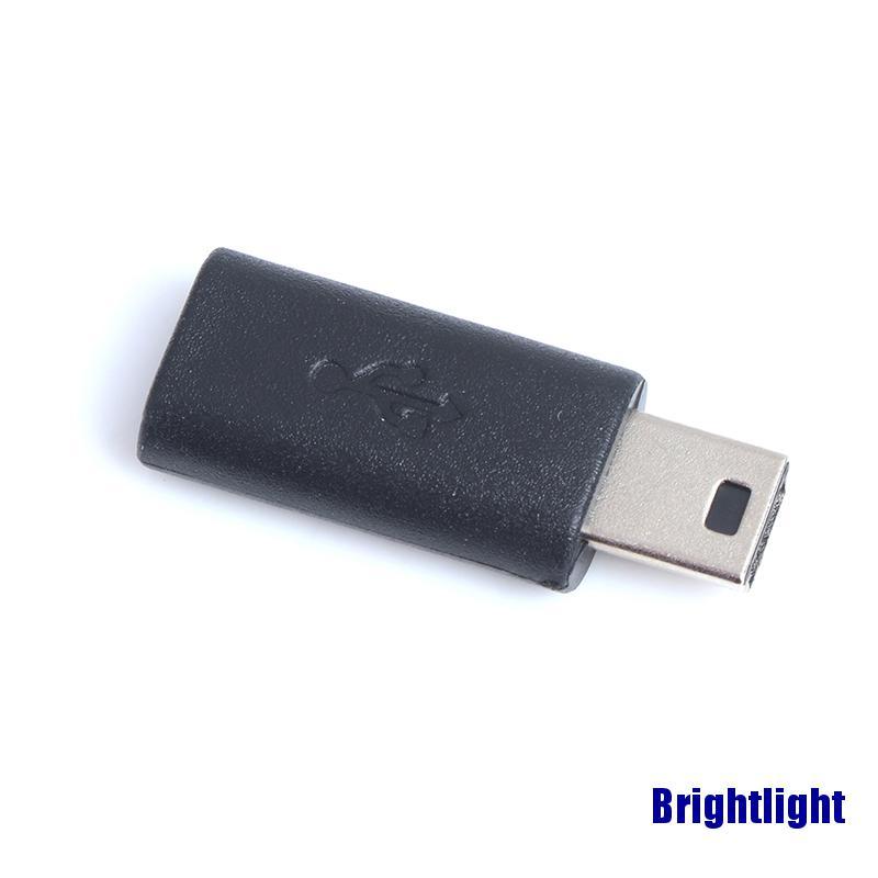 Đầu Chuyển Đổi Micro Usb Female Sang Mini Usb Male Màu Đen