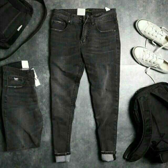 Quần Jean Dài Nam Co Giãn, Không Phai, Ống Slim Đứng | BigBuy360 - bigbuy360.vn