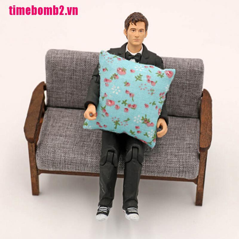 Gối Sofa 4 Màu Tỉ Lệ 1 / 12 Xinh Xắn Dành Cho Búp Bê