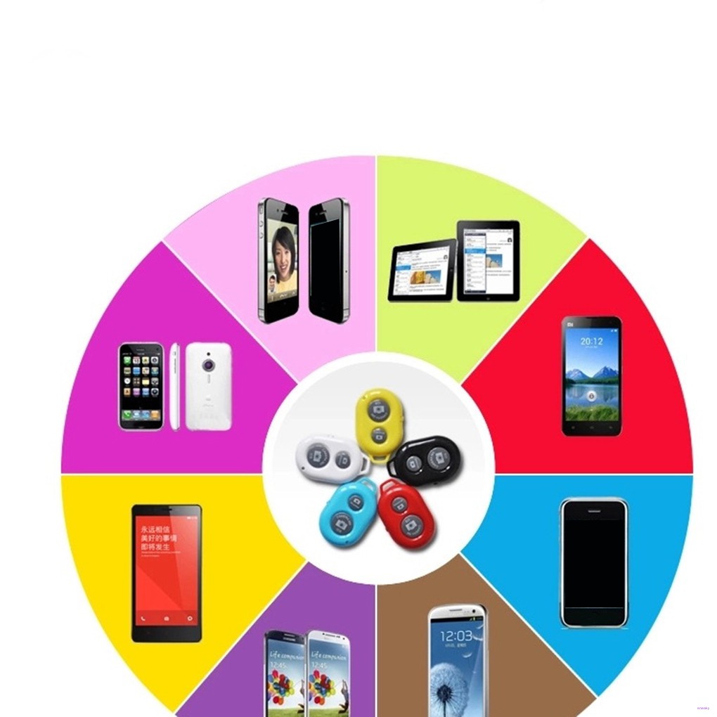 Điều khiển từ xa không dây Bluetooth tự hẹn giờ chụp ảnh selfie cho điện thoại thông minh