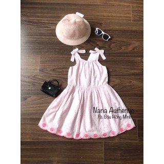 Váy 2 dây chấm bi hồng