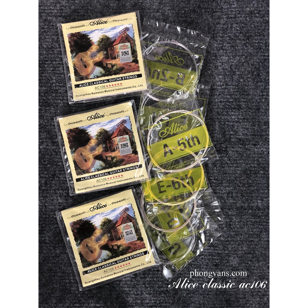 Bộ dây Guitar classic nilon Alice AC106
