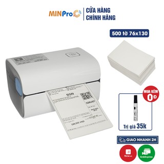 Mua  Mã LT200 giảm 200K đơn 699K  Máy in nhiệt MINPRO W300 in đơn hàng TMĐT kèm 500 tờ giấy in nhiệt 76x130 bóc dán tiện lợi