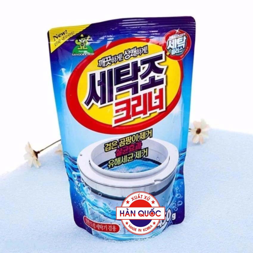 Bộ 2 gói Bột tẩy lồng máy giặt Sandokkaebi 450g