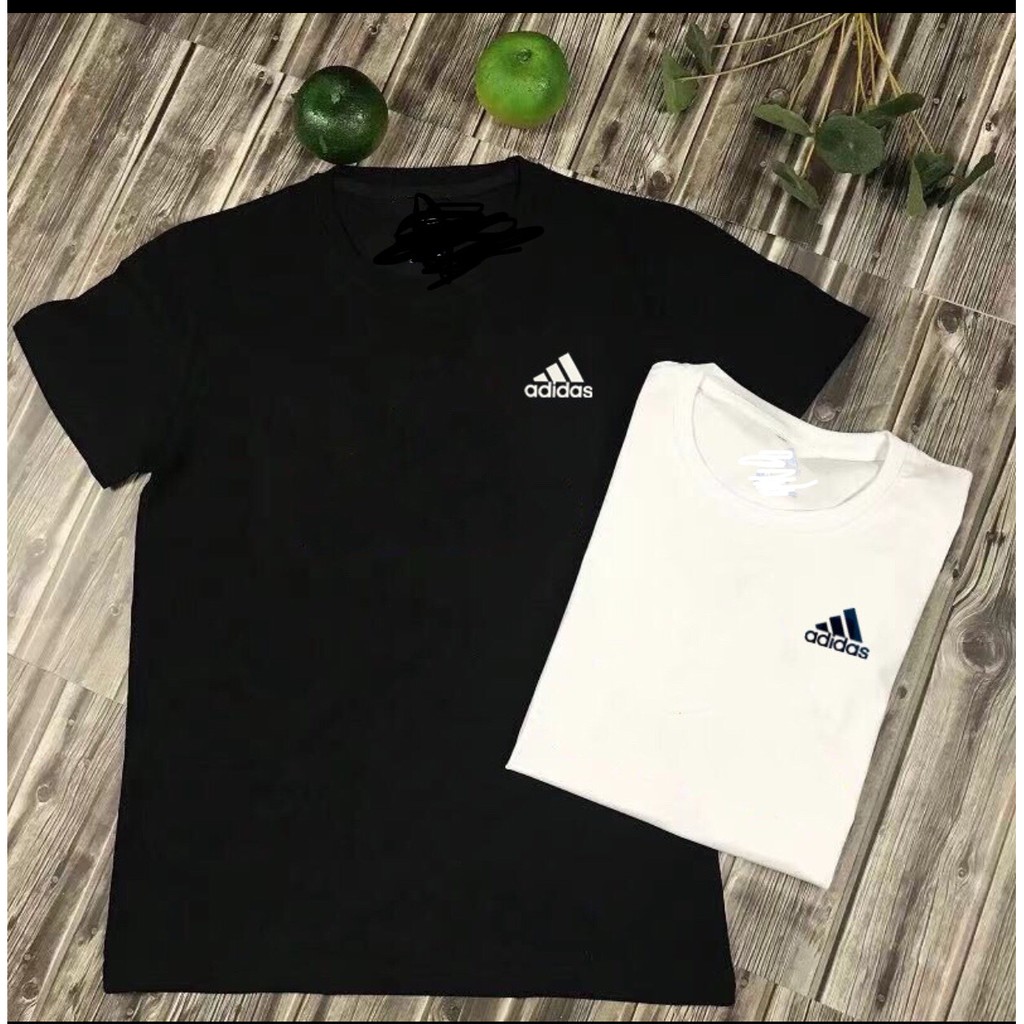 Áo Thun Nam, Áo Phông Nam Cổ Tròn in Logo Adidas, Vải thun lạnh